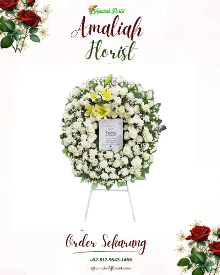 Krans Bunga Duka Kedamaian
